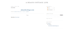 Desktop Screenshot of abeachcottagelife.blogspot.com