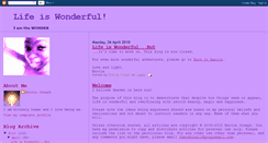 Desktop Screenshot of lifeiswonderfulej.blogspot.com