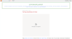 Desktop Screenshot of livingplanet.blogspot.com