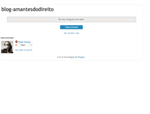 Tablet Screenshot of blog-amantesdodireito.blogspot.com