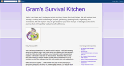 Desktop Screenshot of gramssurvivalkitchen.blogspot.com