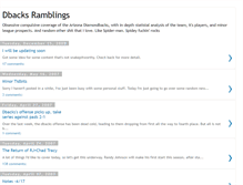 Tablet Screenshot of dbacksramblings.blogspot.com