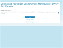 Tablet Screenshot of obamasdeadlycrimes.blogspot.com