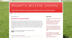 Desktop Screenshot of mygolfingjourney.blogspot.com