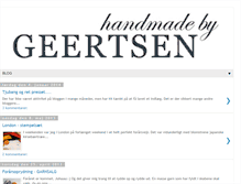 Tablet Screenshot of handmadebygeertsen.blogspot.com