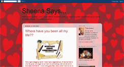 Desktop Screenshot of mizzsheena.blogspot.com