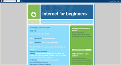 Desktop Screenshot of internet-for-beginners.blogspot.com