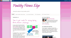 Desktop Screenshot of healthyfitnessedge.blogspot.com