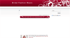 Desktop Screenshot of bridalfashionwear.blogspot.com