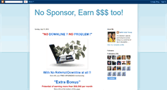 Desktop Screenshot of nosponsorcanearn2.blogspot.com