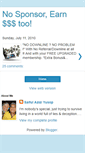 Mobile Screenshot of nosponsorcanearn2.blogspot.com