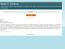 Tablet Screenshot of karencordova.blogspot.com