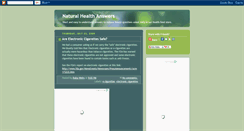 Desktop Screenshot of naturalhealthanswer.blogspot.com