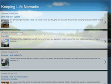 Tablet Screenshot of keepinglifenomadic.blogspot.com