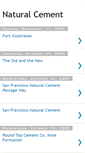 Mobile Screenshot of natural-cement.blogspot.com