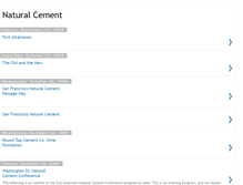 Tablet Screenshot of natural-cement.blogspot.com