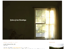 Tablet Screenshot of letters-frombrooklyn.blogspot.com