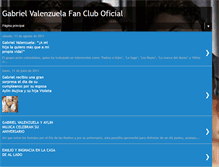 Tablet Screenshot of gabrielvalenzuelafans.blogspot.com