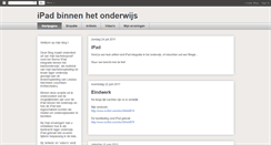 Desktop Screenshot of ipad-in-onderwijs.blogspot.com