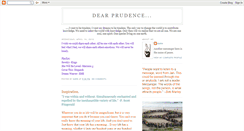 Desktop Screenshot of deardearprudence.blogspot.com