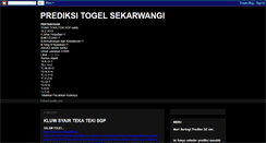 Desktop Screenshot of prediksisekarwangi.blogspot.com