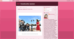 Desktop Screenshot of constructivewomen.blogspot.com