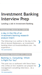 Mobile Screenshot of investmentbankinginterviewprep.blogspot.com