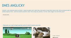 Desktop Screenshot of dnesanglicky.blogspot.com