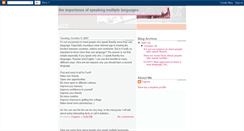 Desktop Screenshot of multiplelanguages.blogspot.com