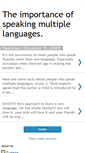 Mobile Screenshot of multiplelanguages.blogspot.com