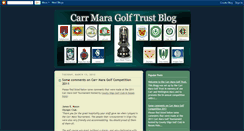 Desktop Screenshot of carrmaragolftrust.blogspot.com