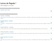 Tablet Screenshot of letrasdepagode.blogspot.com