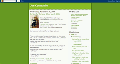 Desktop Screenshot of joecocozzello.blogspot.com