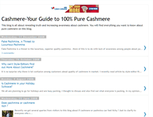 Tablet Screenshot of cashmereguide.blogspot.com