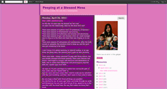 Desktop Screenshot of blessed-peephole.blogspot.com