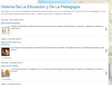Tablet Screenshot of historiadelaeducacionydelapedagogia.blogspot.com