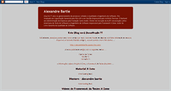 Desktop Screenshot of alexandrebartie.blogspot.com