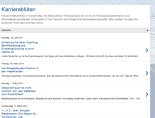 Tablet Screenshot of karriereblueten.blogspot.com