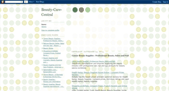 Desktop Screenshot of beauty-care-central.blogspot.com
