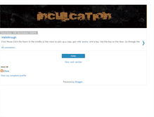 Tablet Screenshot of inculcationgame.blogspot.com
