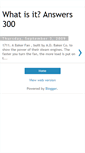 Mobile Screenshot of answers300d.blogspot.com