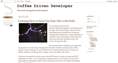 Desktop Screenshot of coffeedrivendev.blogspot.com