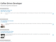 Tablet Screenshot of coffeedrivendev.blogspot.com