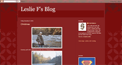 Desktop Screenshot of lesliefblog.blogspot.com