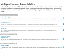 Tablet Screenshot of michiganhumane.blogspot.com