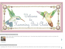 Tablet Screenshot of hummingbirdchats.blogspot.com