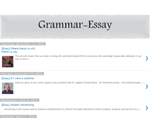 Tablet Screenshot of grammar-essay.blogspot.com