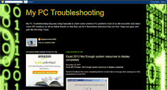 Desktop Screenshot of mypctroubleshooting.blogspot.com