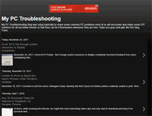 Tablet Screenshot of mypctroubleshooting.blogspot.com