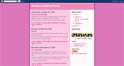 Desktop Screenshot of kathiesknittingkwips.blogspot.com